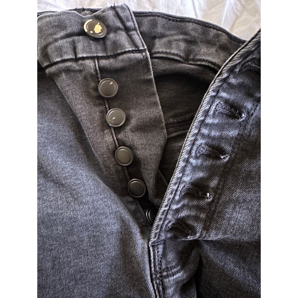 Good American Black Flare Wide Leg Jeans - Picture 4 of 6